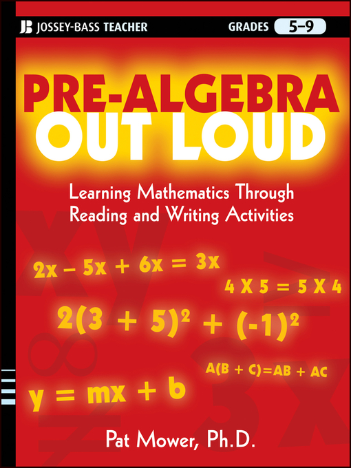Title details for Pre-Algebra Out Loud by Pat Mower - Available